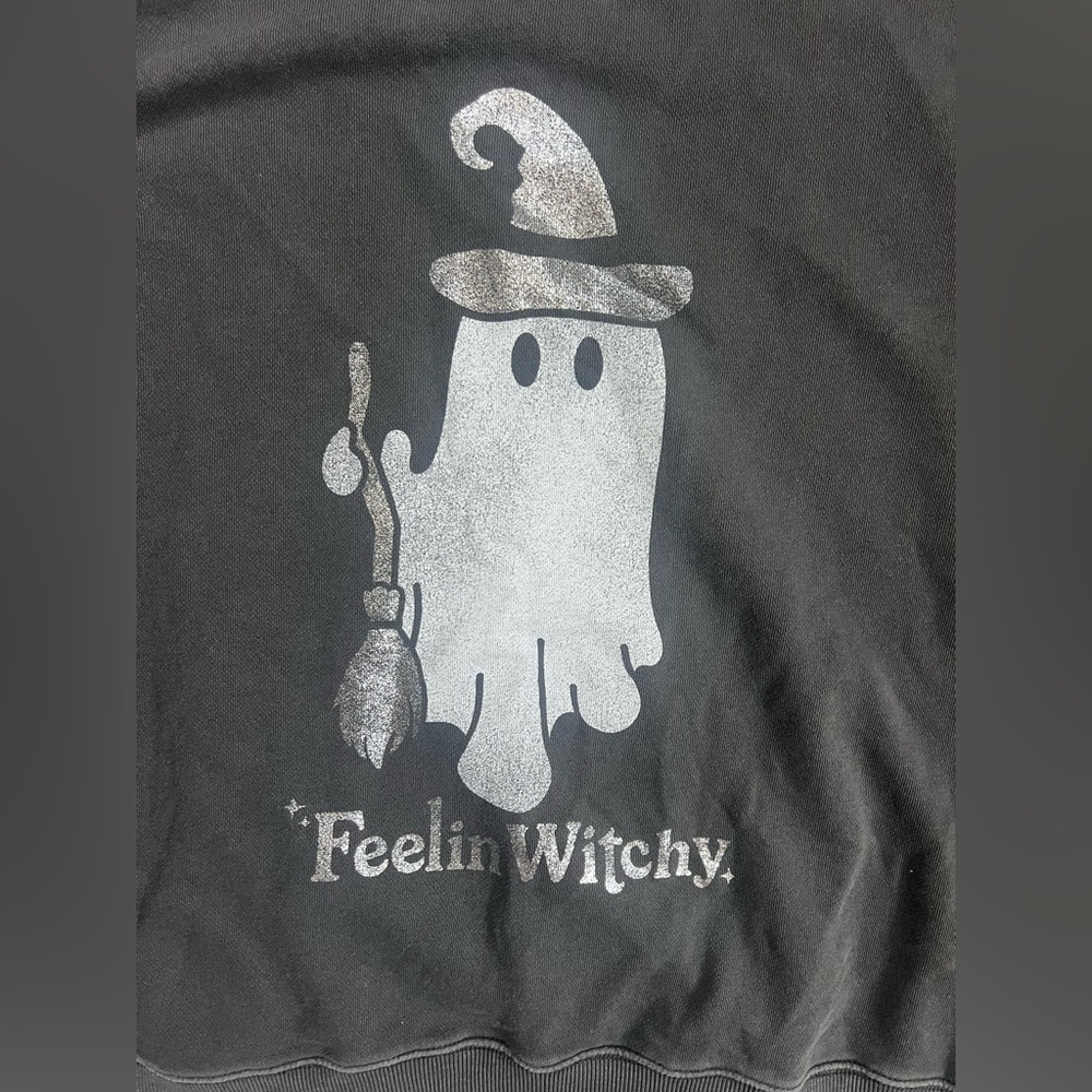 Aerie Big Chill Crew Halloween “Feelin Witchy” Oversized Sweatshirt - Picture 5 of 13